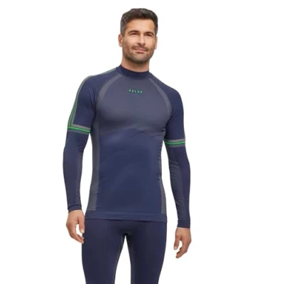 Afbeelding van Falke Longsleeve Space blue, Heren, Maat: Small, blue