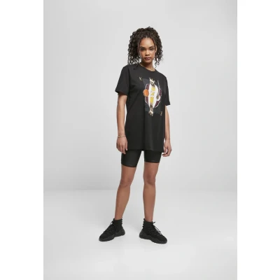 Afbeelding van Mister Tee KING James LA Tshirt print, Dames, Maat: Small, Black