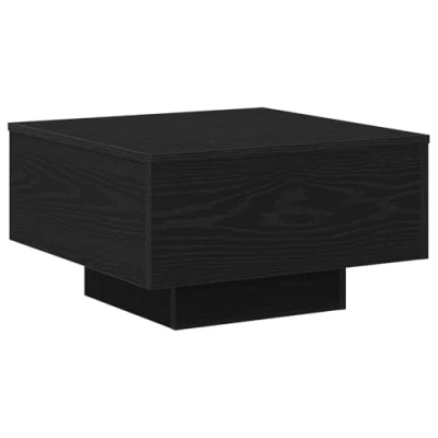 Afbeelding van vidaXL Couch tafel Zwart eiken Bewerkt hout 55 x 31 cm Duurzaam