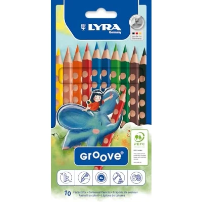 Afbeelding van Lyra Kleurpotloden Groove 10 Stuks Multicolor