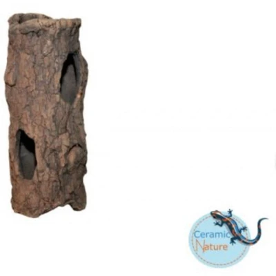 Afbeelding van Ceramicnature Log Aquarium Ornament 18xø7 cm Bruin M