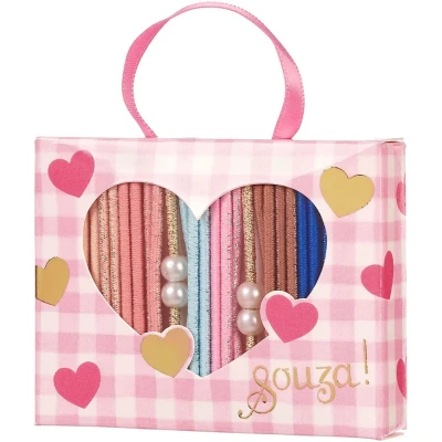 Afbeelding van Souza for kids haarelastiekjes lente roze 24st