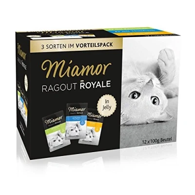Afbeelding van 12x100g Ragout Royale Konijn, Kip &amp;Tonijn Miamor Kattenvoer