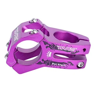 Afbeelding van stuurpen mountainbike 31 8 paars 31,8 mm fiets stuur duurzaam berg straat aluminiumlegering stuurstang (paars)