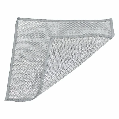 Afbeelding van Draad Afwasdoek Grijs 2 laags 10 stuks 20x20 cm Sterk, Schuimend &amp; Herbruikbaar