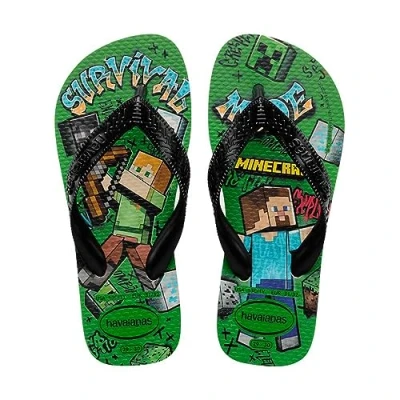 Afbeelding van Havaianas Minecraft Teenslippers voor kinderen, Maat: 27 28, Beige Kunststof