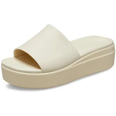 Afbeelding van Crocs Brooklyn Badslippers, Dames, Maat: 41, Bone Kunststof