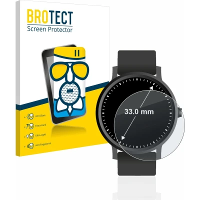 Afbeelding van BROTECT Screenprotector voor Horloges (Rond, ø: 33 mm) Folie Beschermfolie Beschermglas matte