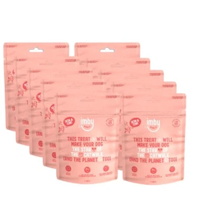 Afbeelding van Imby Skin &amp; Coat hondensnacks 10 X 100 gr Insect based hondenkoekjes Laag in calorieën 100% natuurlijke hondensnoepjes