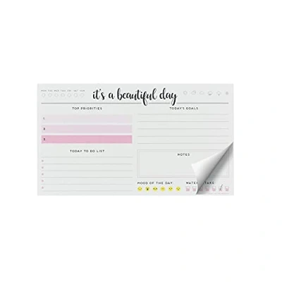 Afbeelding van Legami Paper Thoughts notitieblok met 70 afneembare vellen, roze (Beautiful Day), 19 x 11 cm