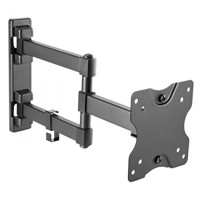 Afbeelding van RICOO S3911 tv muurbeugel 13 27 inch (33 69 cm), hangend, draaibaar, kantelbaar, houder voor pc, tv, universele monitorhaak, VESA 100 x 100, zwart