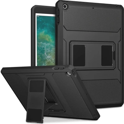 Afbeelding van Accezz Tablet Hoes Geschikt voor iPad 6 (2018) 9.7 inch / 5 (2017) Rugged Back Case Zwart