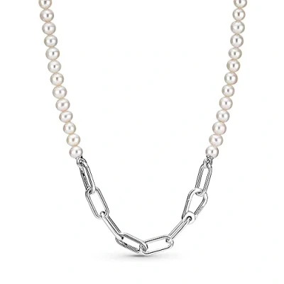 Afbeelding van Pandora Pearl Ketting, Dames, Maat: 45, Sterling silver