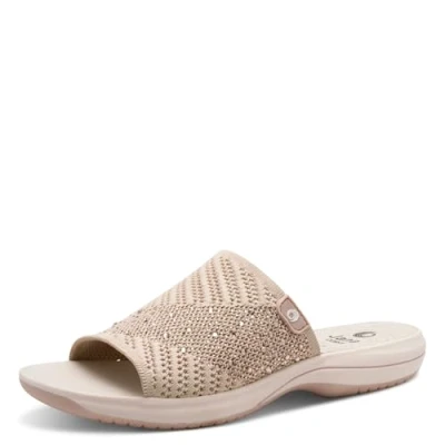 Afbeelding van Jana Damespantoffel, veganistisch, sandalen voor dames, poeder, 37 EU