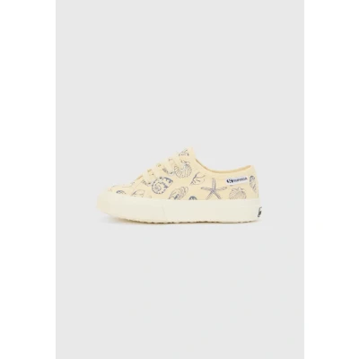 Afbeelding van Superga Seashells Unisex Babyschoenen voor kinderen, Maat: 30, Beige lt eggshell/blue velvet Katoen