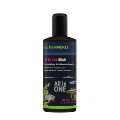 Afbeelding van Dennerle All in One Elixier voor gezonde vissen, planten en water 250ml 1250 liter aquariumwater