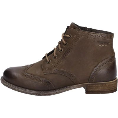 Afbeelding van Josef Seibel Sienna Veterboots, Dames, Maat: 38, Camel Leer