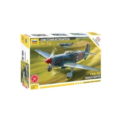Afbeelding van 1:72 Zvezda 7313 YAK 9D Soviet Fighter Plastic Modelbouwpakket