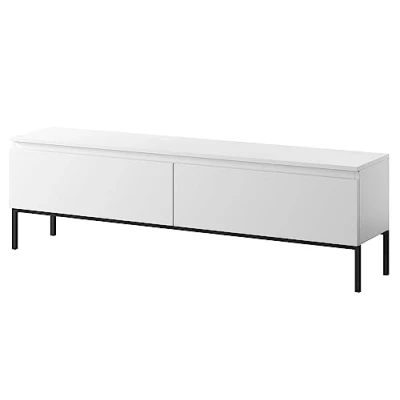 Afbeelding van Selsey Bemmi RTV 150 cm Wit met zwarte poten
