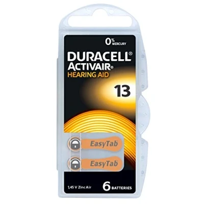 Afbeelding van Duracell Activair Gehoorbatterijen, maat 13, oranje, 60 stuks