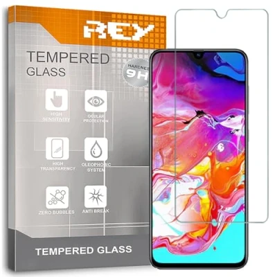 Afbeelding van REY Displaybeschermfolie voor Samsung Galaxy A70 A70S, premium gehard glas