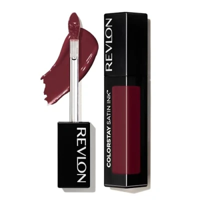 Afbeelding van Revlon Colorstay Satin INK Lipstick Vloeibare lippenstift, Dames, Maat: 5 ml, 021 partner in wine