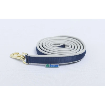 Afbeelding van Bucas Dublin Padded Lead Rein Navy/Silver