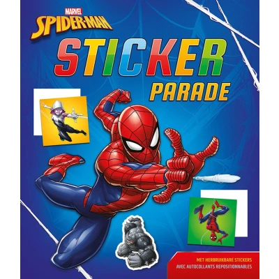 Afbeelding van Kleur en stickerboek Deltas Stickerparade Marvel Spider man