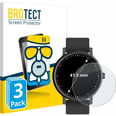 Afbeelding van BROTECT Screenprotector voor Horloges (Rond, ø: 41.5 mm) Folie Beschermfolie Beschermglas matte (3 Stuks)