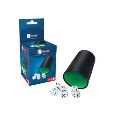 Afbeelding van Noris 606154512 set met 6 veelzijdige dobbelstenen voor spelers vanaf 3 jaar