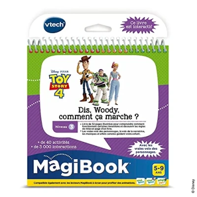 Afbeelding van VTech MagiBook boek Toy Story 4 Dis Woody leerboek Franse versie