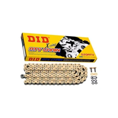 Image de Chaîne de transmission D.I.D 520 ATV2 or/noir 98 maillons