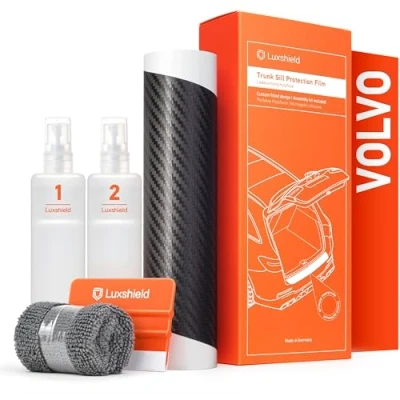 Afbeelding van Luxshield Beschermfolie voor de kofferbak Volvo XC60 2 (II) 246 I 2017 2023, achterbumper, koolstof