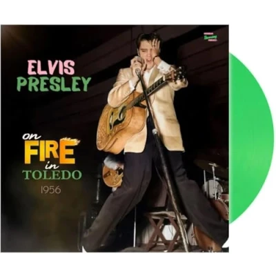 Afbeelding van Single: Elvis Presley On Fire In Toledo 1956 (Groen Vinyl) + CD