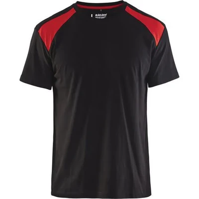 Image de T shirt noir/rouge