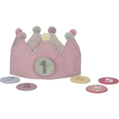 Afbeelding van Little dutch verjaardagskroon met cijfers roze