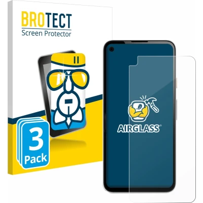 Afbeelding van BROTECT Screenprotector voor Google Pixel 4a Folie Beschermfolie Beschermglas transparant (3 Stuks)