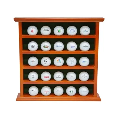 Image de Longridge présentoir en bois (peut contenir 25 balles de golf) marron