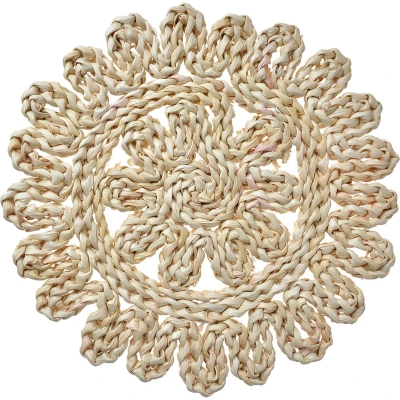 Afbeelding van Clayre &amp; Eef Placemat Ø 30 cm Beige Stro