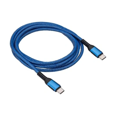 Afbeelding van Akyga USB kabel C stekker, stekker 1.80 m Blauw AK 38