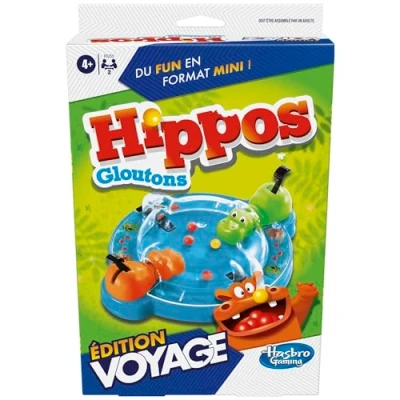 Image de Jeu classique Hasbro Gaming Hippos Gloutons Edition Voyage