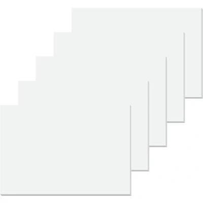 Afbeelding van SIGEL HO300 set van 5 papieren onderleggers, papierblok/tekenblok, A2 (59,5 x 41 cm), effen, wit, 30 vellen