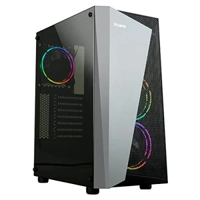 Afbeelding van Zalman s4 Plus midi tower case incl. 2 ventilatoren volledig acryl zijpaneel