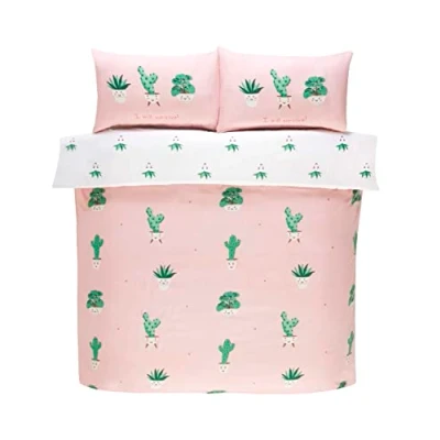 Afbeelding van Rapport Home Omkeerbaar beddengoed van microvezel in pastelkleuren, strijkvrij, roze