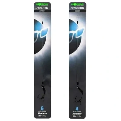 Afbeelding van Korda Spinner Rig Barbed Kurv Shank Boom 25lb (11.3kg) Maat : Haak 6