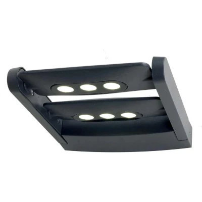 Afbeelding van Elstead Lighting LED Wand Buitenlamp Sigmund 3W 3000K 1210Lm 830 Graphite