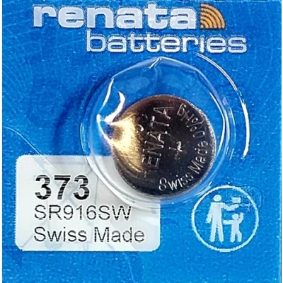 Image de 1x Renata Pile de Montre 0% Mercure Oxyde d’Argent, 373 (SR916SW)