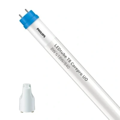 Afbeelding van Philips LED Buis T8 CorePro (EM/Mains) High Output 8W 900lm 840 Koel Wit 60cm Vervangt 18W