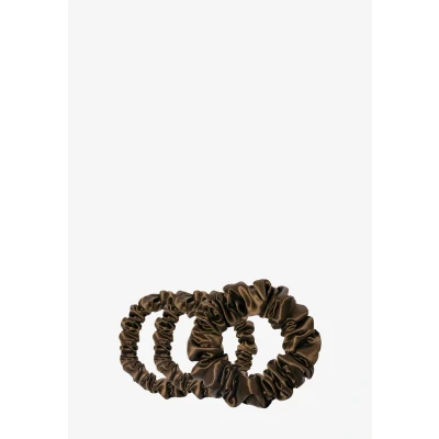 Afbeelding van Slip PURE SILK BACK TO Basics Assorted Scrunchies Huidverzorgingstool, Dames, Maat: One Size, Dark brown