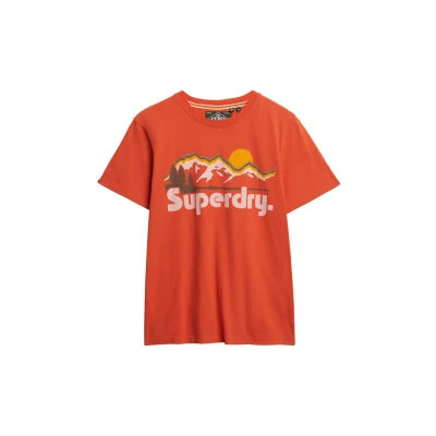 Afbeelding van Superdry Great Tshirt print, Heren, Maat: Medium, Deep red